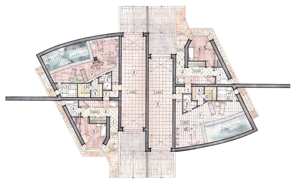 Вилла на 2 семьи  „Волна“