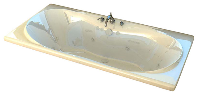 Venzi Bello 36"x72" Rectangular Whirlpool Jetted Bathtub By Atlantis