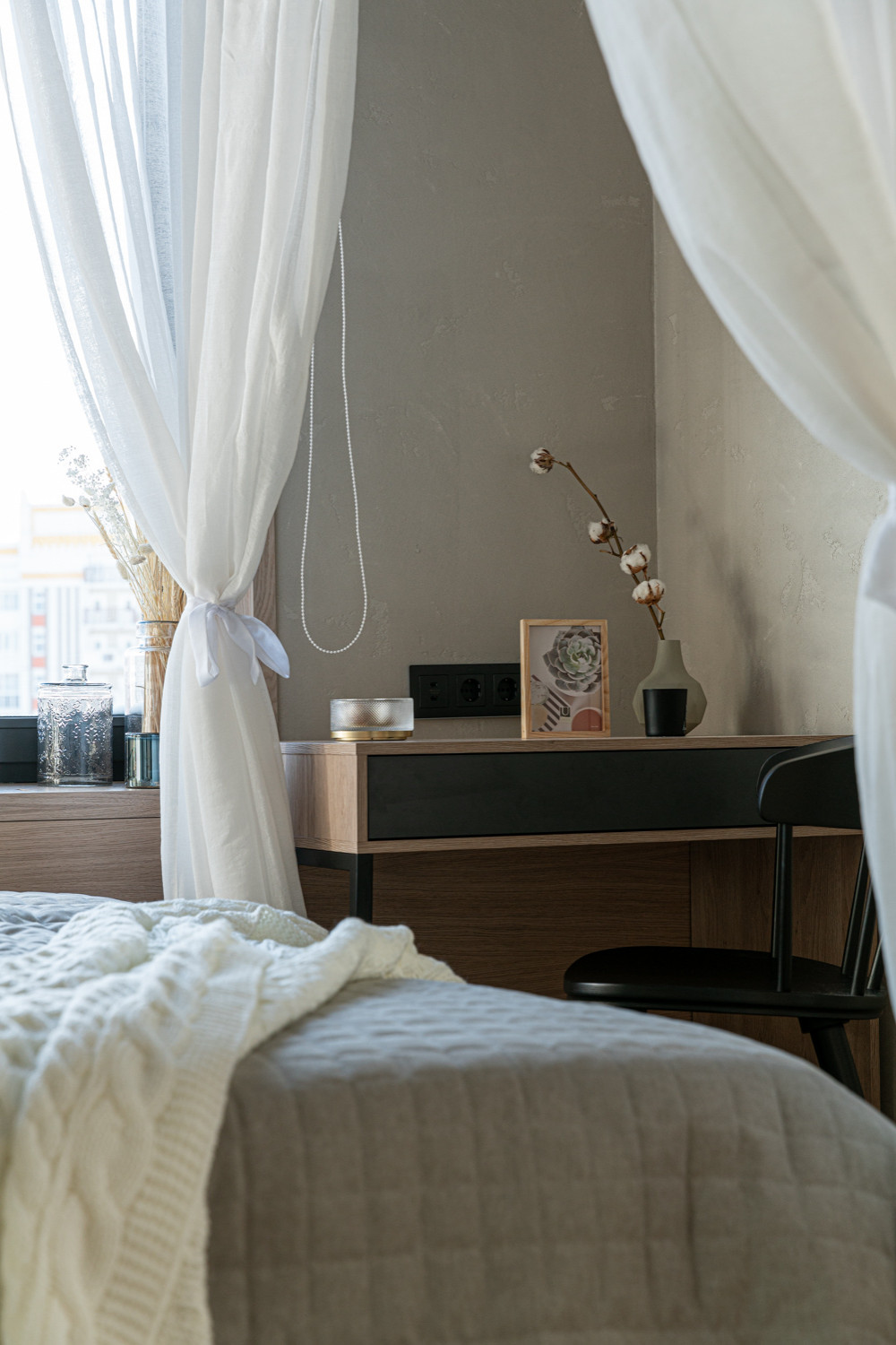 Спальня с видом на Бали