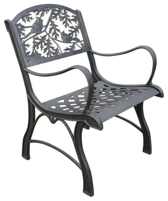 Cardinal Cast Iron Chair - Rustic - Outdoor Benches - by ...