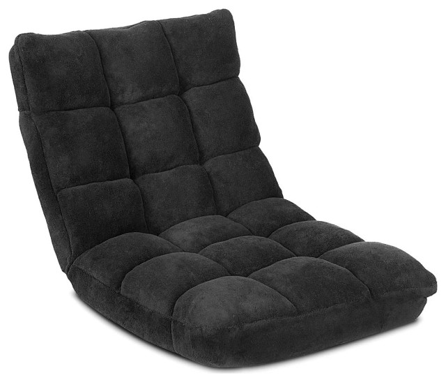 Floor Folding Gaming Sofa Chair Lounger Folding Adjustable 14Position Modern Gaming Chairs