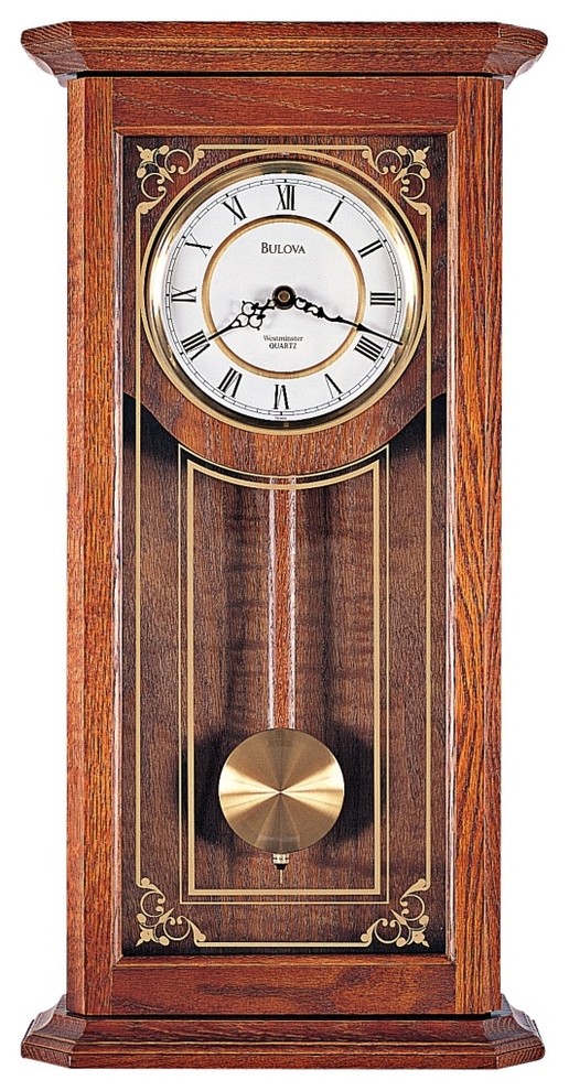Traditional Bulova Cirrus Wall Chime Clock