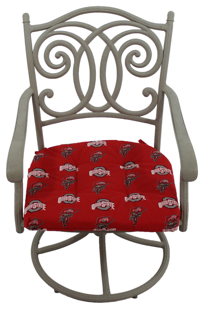Ohio State Buckeyes D Cushion 20"x20" Contemporary Seat Cushions