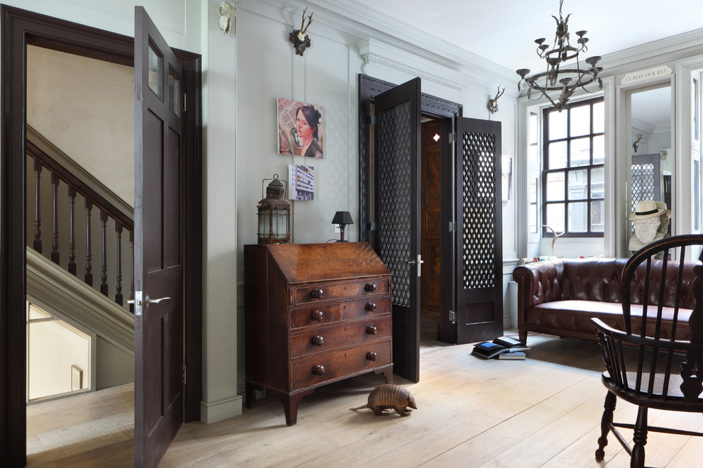 Eclectic living room in London.