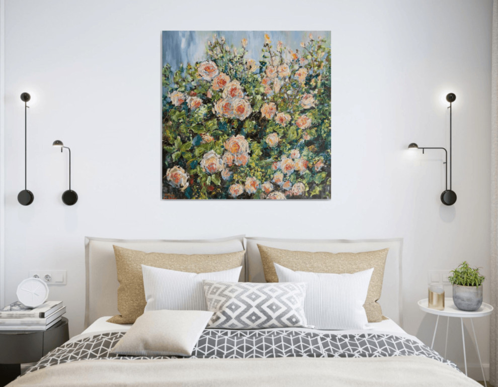 Спальня - Дизайн интерьера - Картины художницы Дианы Маливани (1)