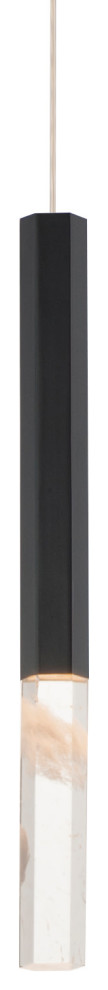 ET2 E11020-95 Diaphane 16" Tall LED Mini Pendant - Black