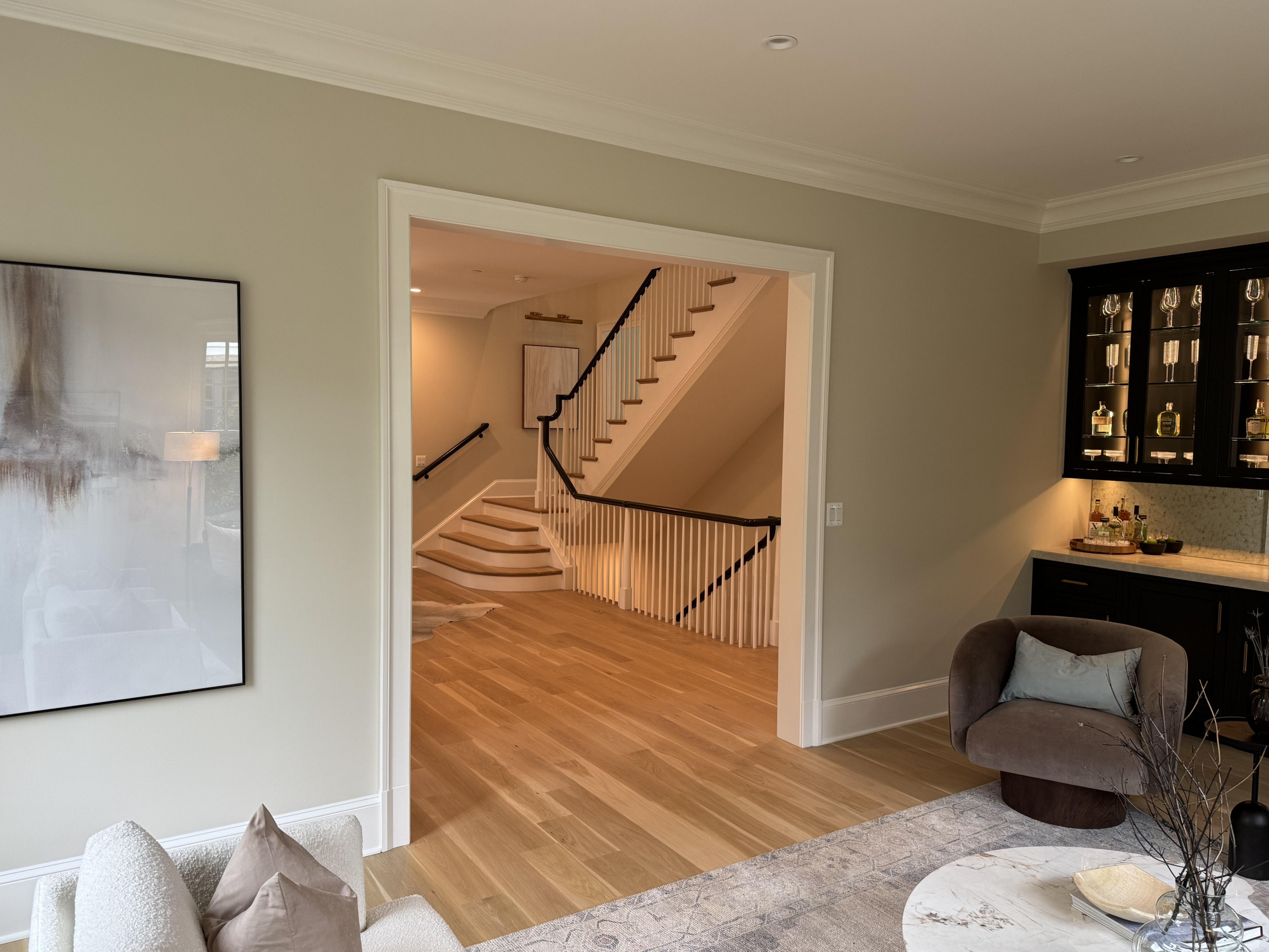 138_Elegant Double Bullnose Entry Stair, Bethesda, MD 20814
