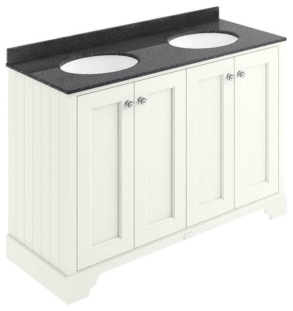 1200 mm 4-Door Basin Cabinet, Pointing White