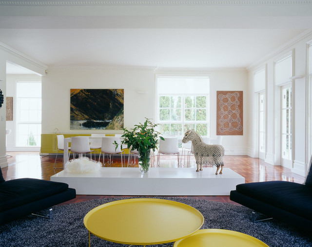 Wishbone House contemporary-living-room