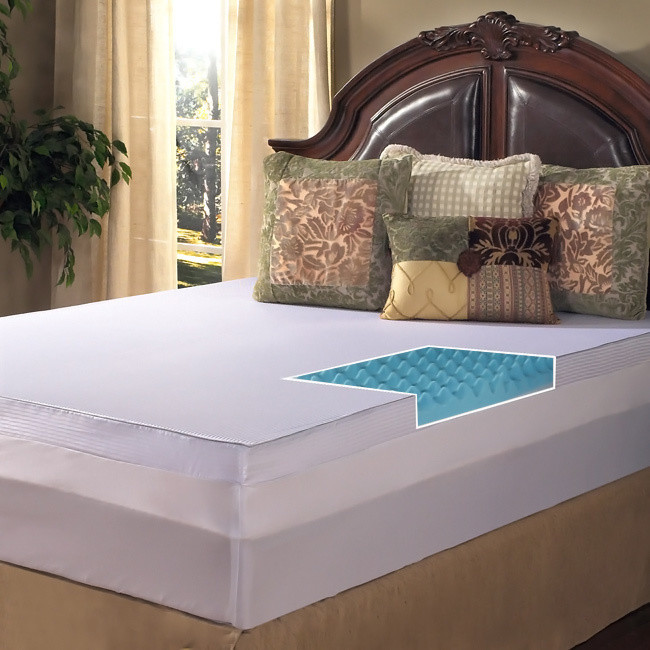 Grande Hotel Collection 4-inch Big Comfort Gel Memory Foam Mattress Topper with