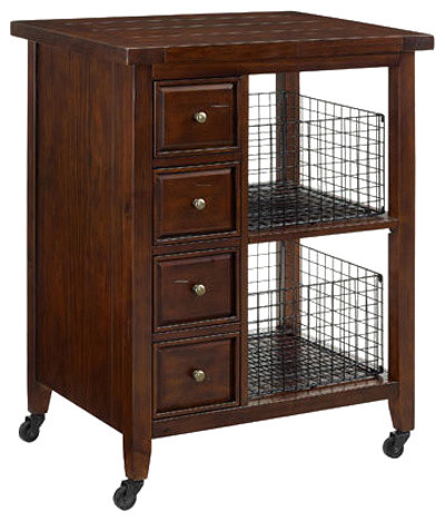 Sienna Kitchen Cart Transitional Islands And Sienna Kitchen Cart Rustic Mahogany Transitional Islands And