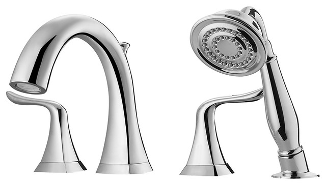 Claudius Roman Tub Faucet With Hand Held Shower Transitional
