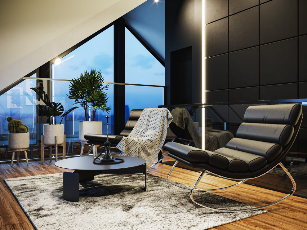 Визуализация комнаты отдыха 21м²