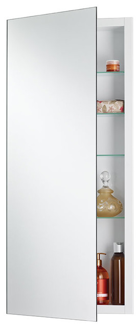 Cove 16 X 36 Recess Mount Glass Shelves Medicine Cabinet Modern Medicine Cabinets By Luxury Bath Collection