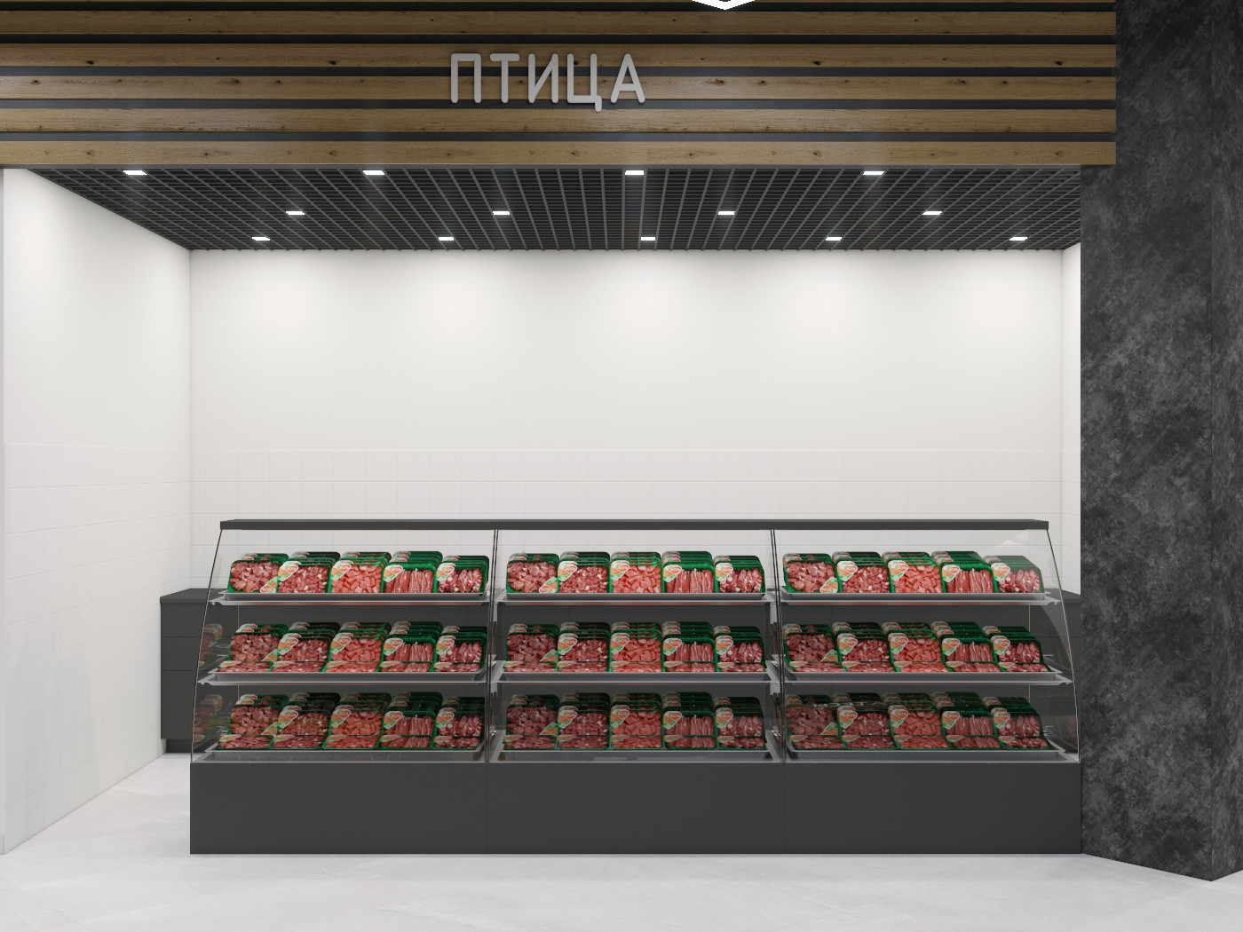 Дизайн-проект фермерского рынка в ТЦ Грис