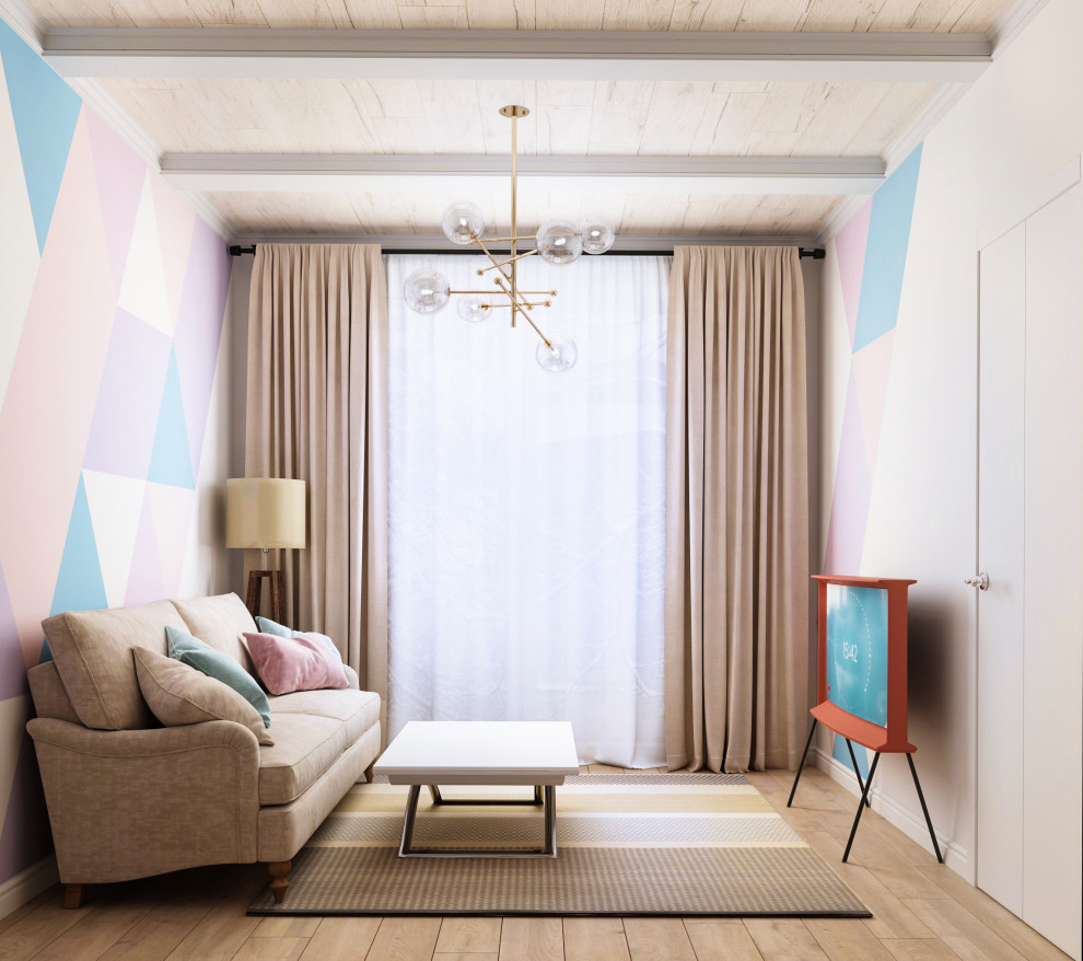 Оригинальный дизайн небольшой однокомнатной квартиры