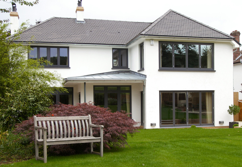 Photo of a large contemporary house exterior in Other.