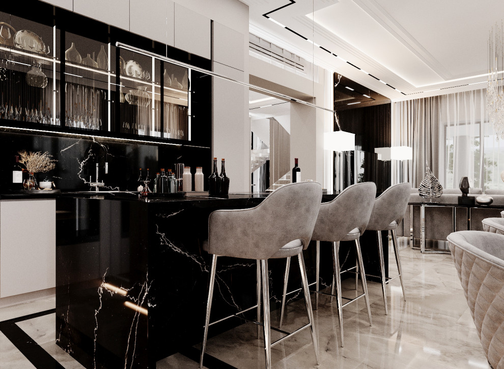 Дизайн гостиной в частном доме