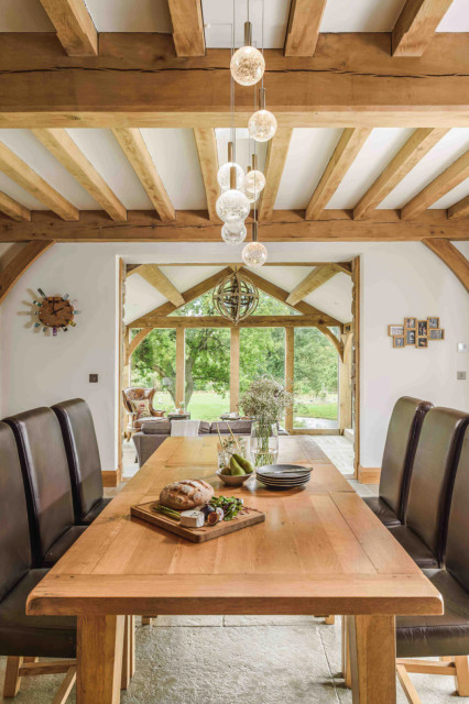 Full Interior Design Oak Frame Building country-dining-room