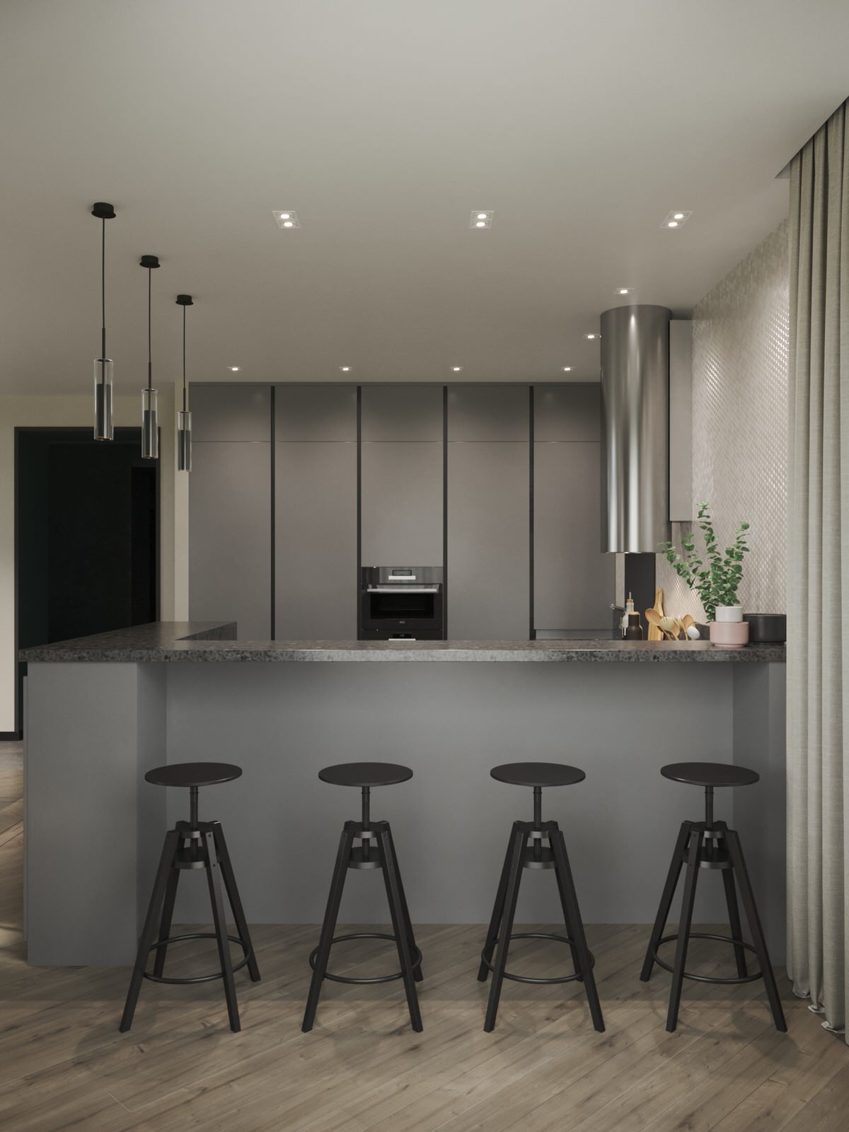 Коттедж 4 этажа