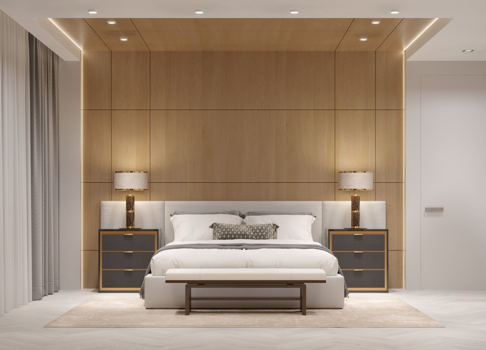 Мастер-спальня в коттедже, г. Сысерть