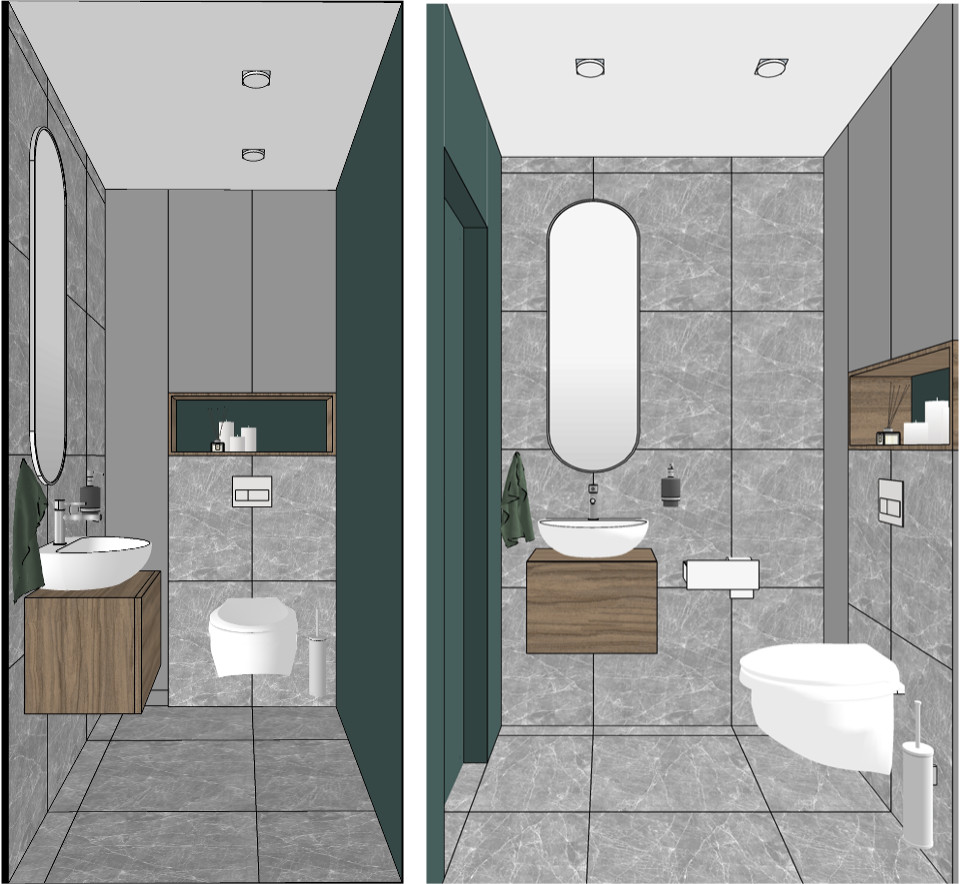 3д визуализация - санузел