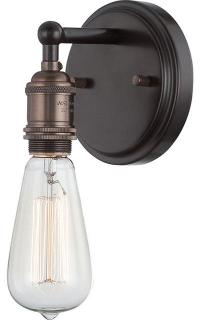 Antique Incandescent DownLight Sconce with a Transitional - Industrial - Wall Sconces - by ...
