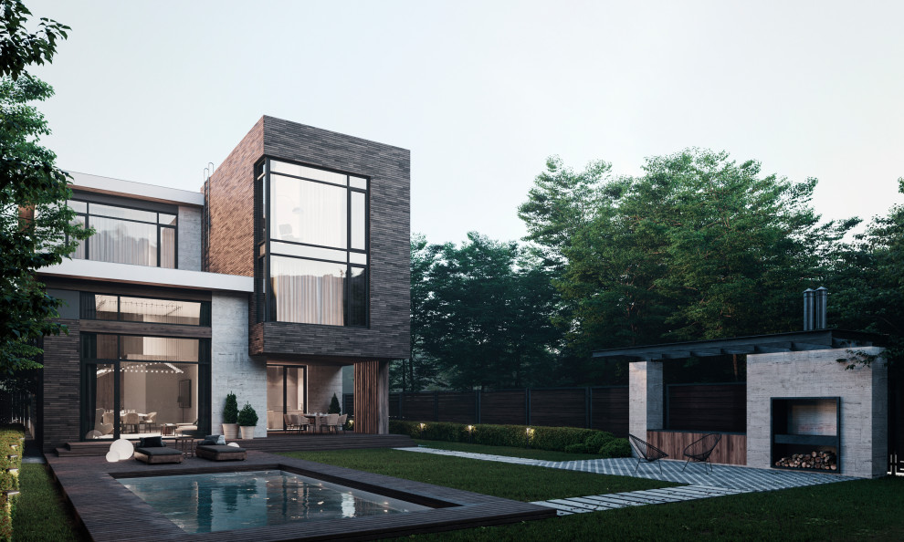 современный жилой дом с лифтом