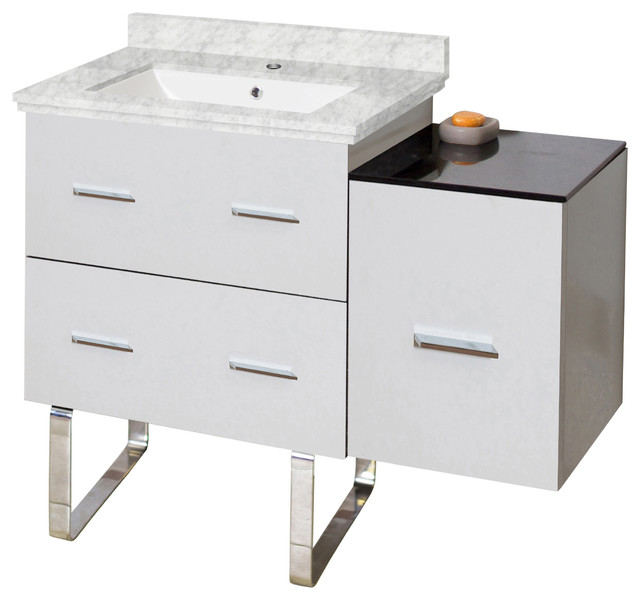 Plywood-Melamine Vanity Set, White - Contemporary ...