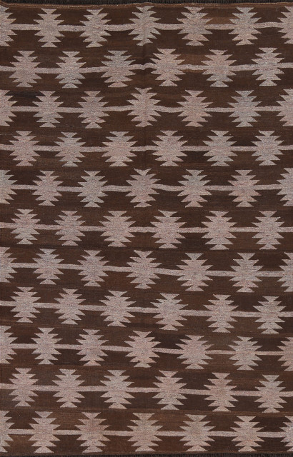 Flat Weave Natural Dye South-Western Kilim Rug 5x7
