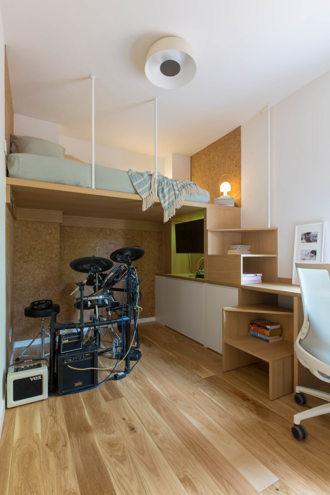 This is an example of a scandinavian kids' room in Barcelona.