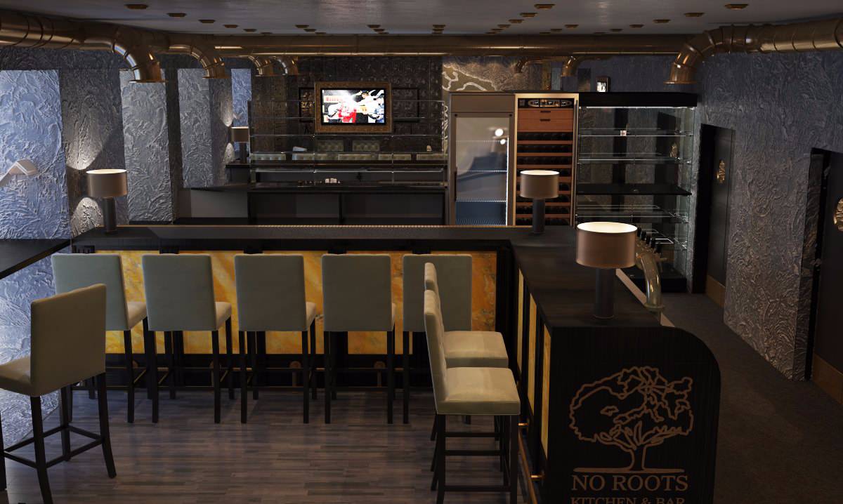 Барная зона. Ресторан.