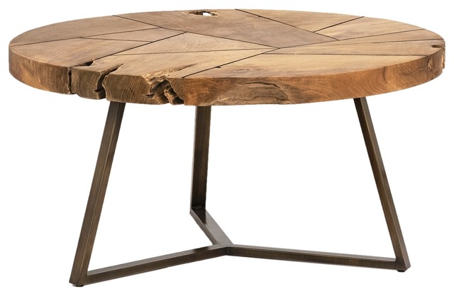 32 Camillo Coffee Table Reclaimed Teak Root Round Natural Antique Br Base 32 Camillo Coffee Table Reclaimed Teak Root Round Natural Antique Br Base