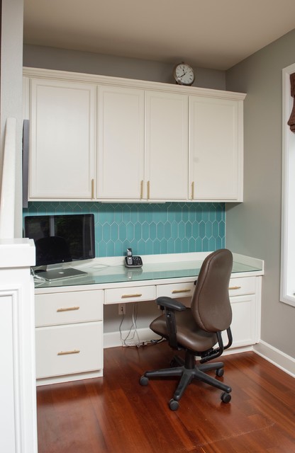 Kitchen Workstation Desk Area Mid Century Inspired Remodel