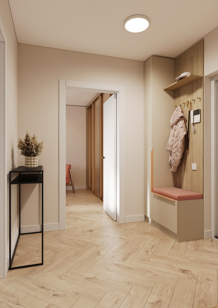 Дизайн-проект квартиры в светлых тонах