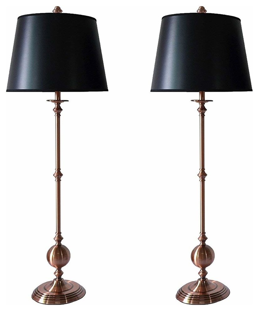 Bastille Buffet Lamps With Shades Set Of 2 Traditional Lamp Bastille Buffet Lamps With Shades Set
