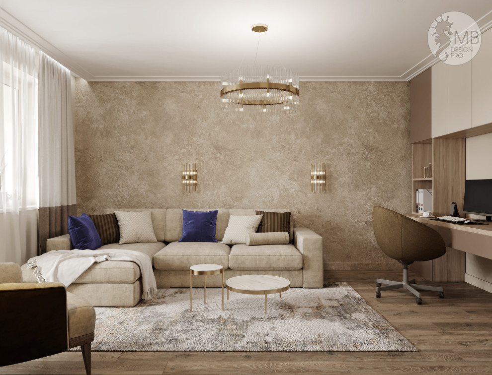 Квартира в карамельных тонах в современном стиле