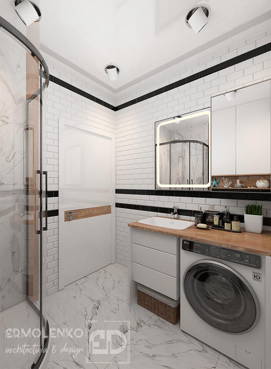 Квартира в Сочи ЖК "Раз, два, три". Санузел.