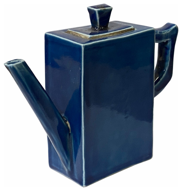 Navy Blue Porcelain Rectangular Shape Teapot Shape Display Hws2360 ...
