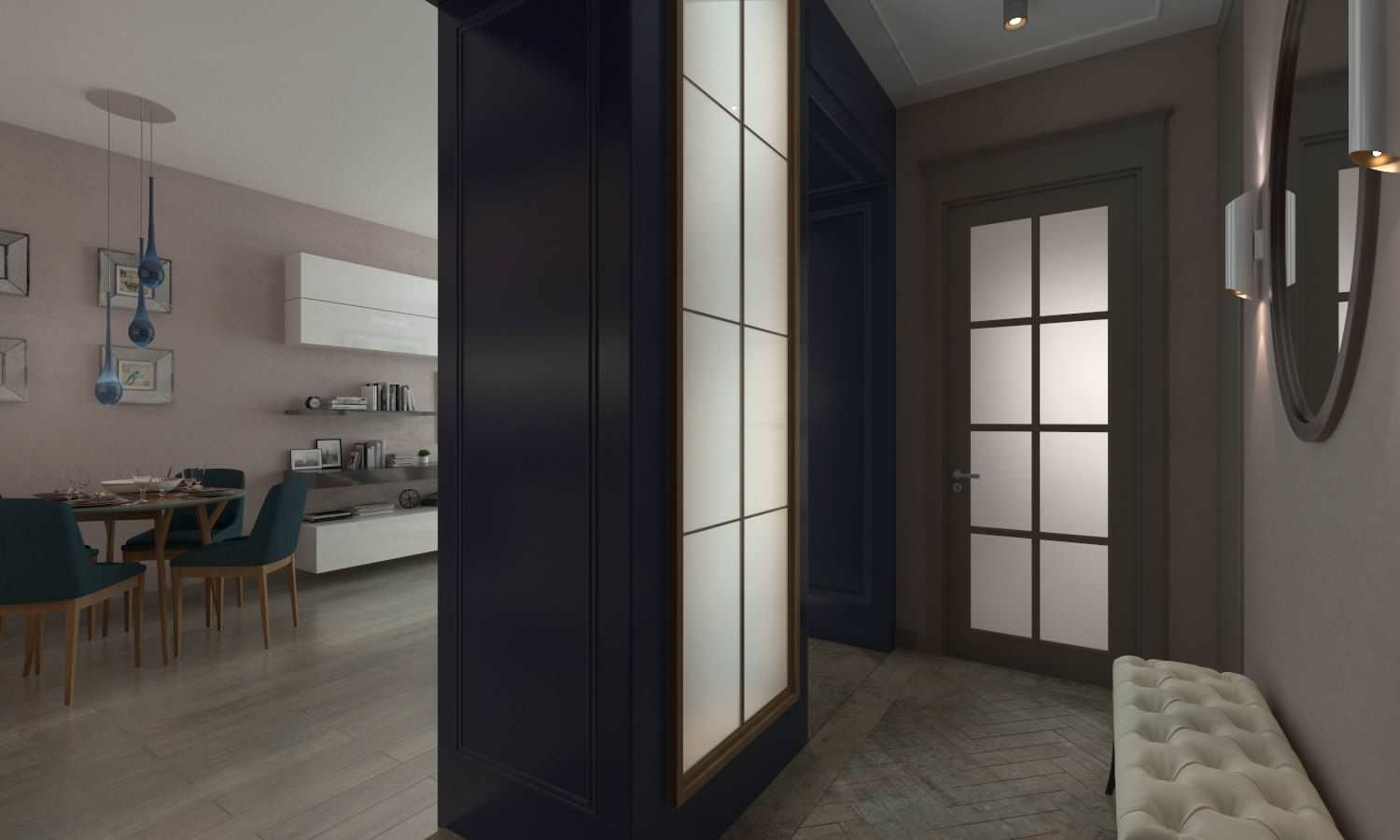 Проект квартиры "Капучино и МОРЕ"