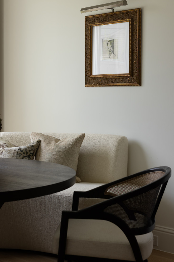 Inspiration for a transitional dining room remodel in Dallas