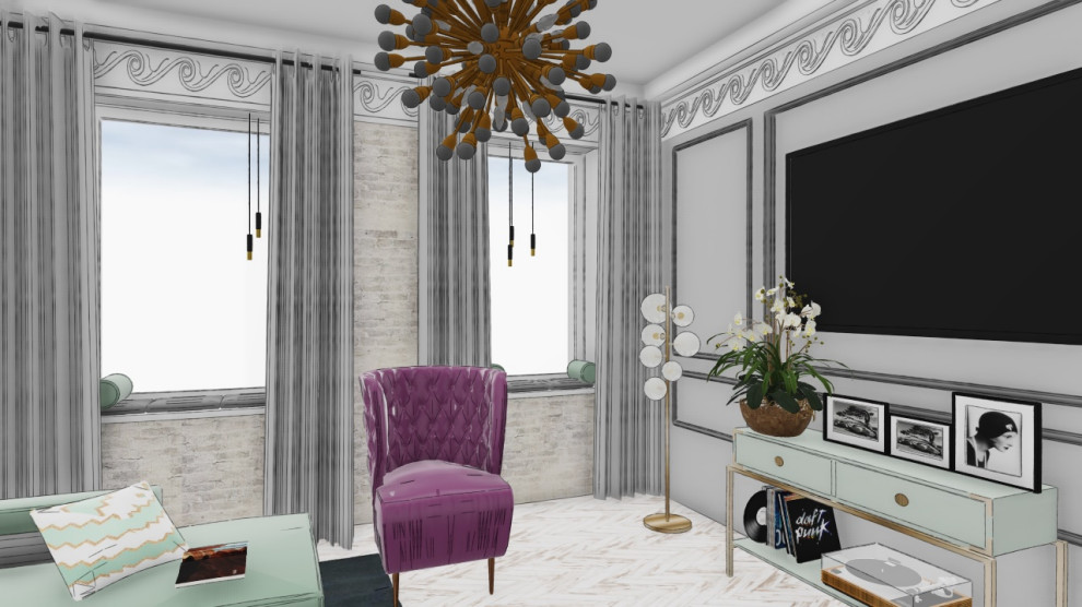 Гостиная скетчи