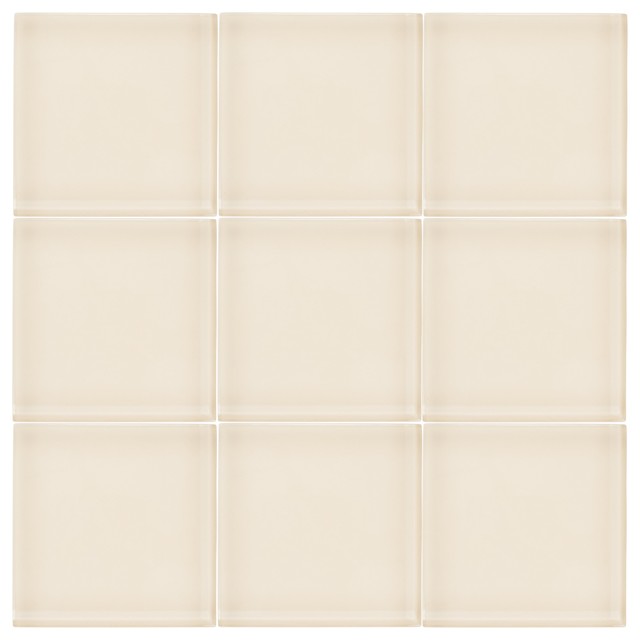 Cream 4 X4 Glass Subway Tile Contemporary Wall And Floor Cream 4 X4 Glass Subway Tile Contemporary Wall And Floor By Vicci Design