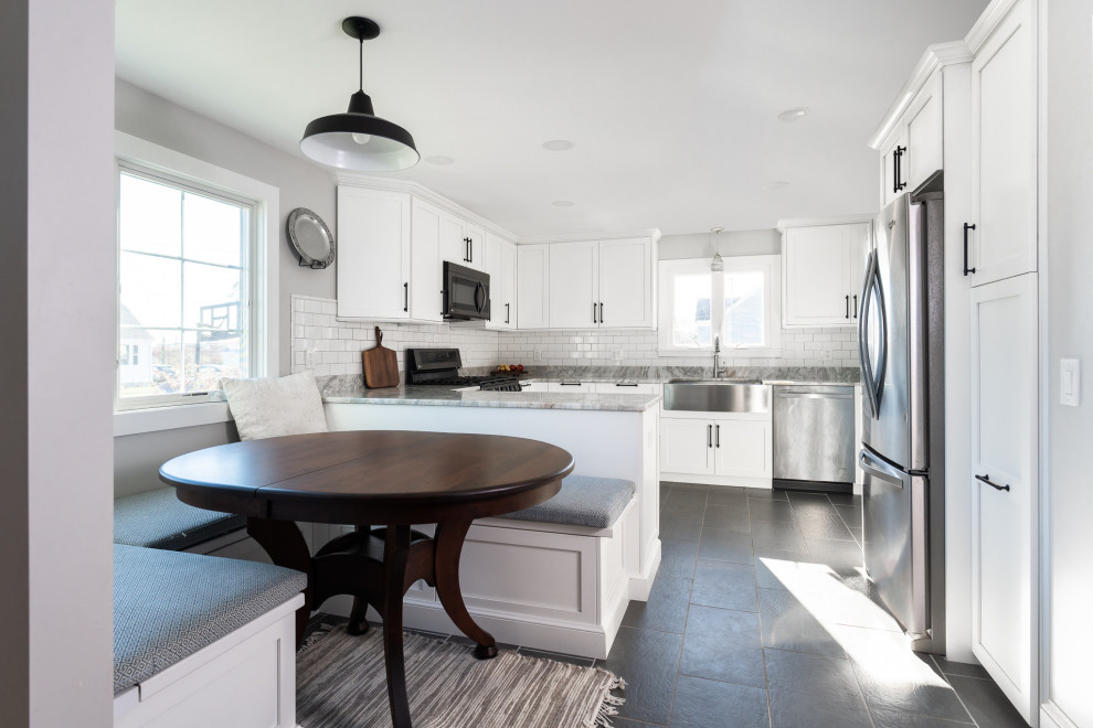 Home design - transitional home design idea in Providence
