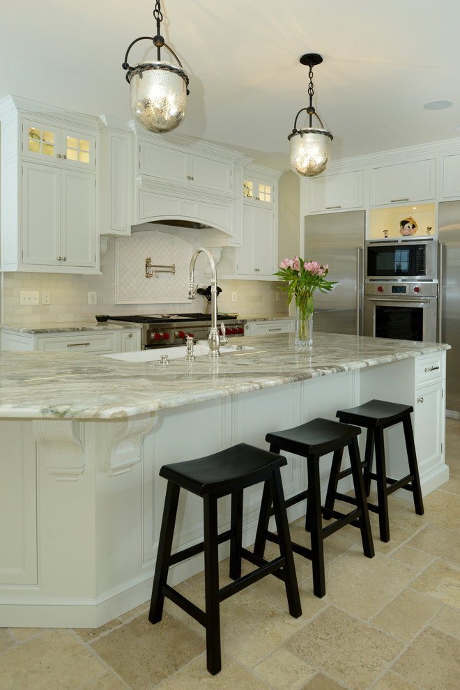 Inspiration for a large timeless kitchen remodel in DC Metro