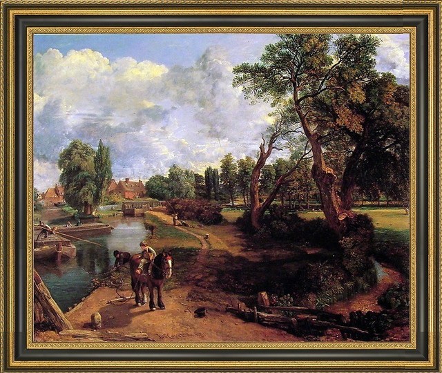 John Constable Flatford Mill Framed Premium Canvas Print 20x25