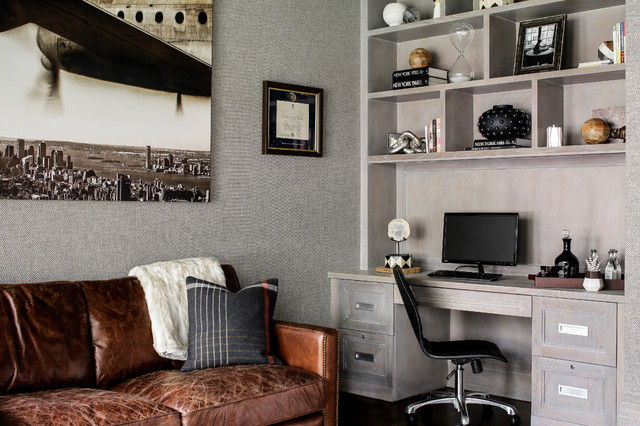 Rustic Modern Study clasico-renovado-despacho