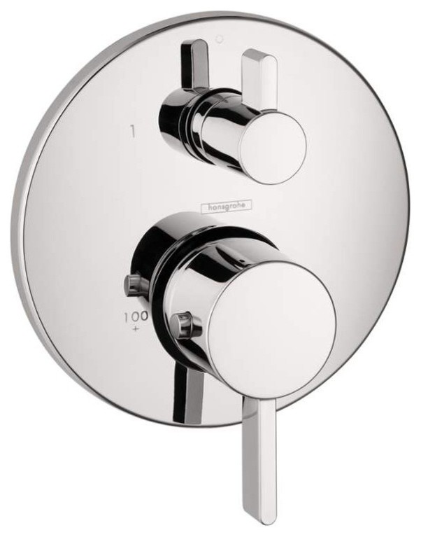 Hansgrohe Chrome, With Diverter Therm. Trim With Volume Control