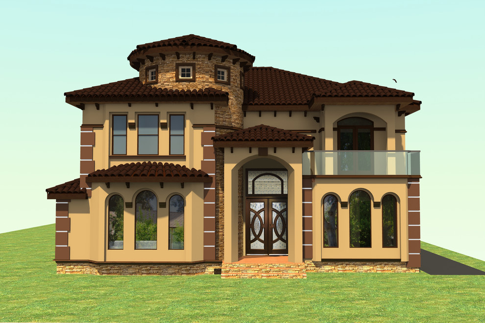 Северный Голливуд - Лос Анджелес. Дом в средиземноморском стиле.