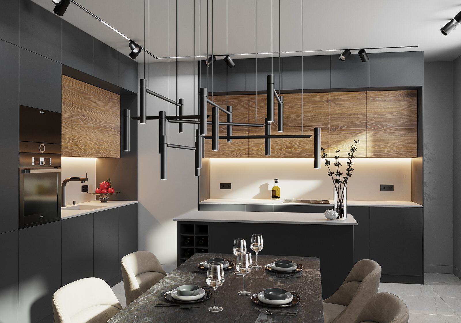 Проект Квартиры в современном стиле ЖК Петровская Коса